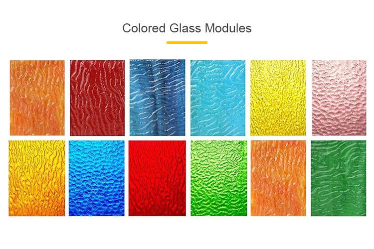 7 - Colored glass modules