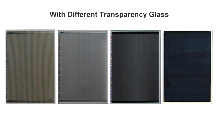 6 - With different transparency glass 2