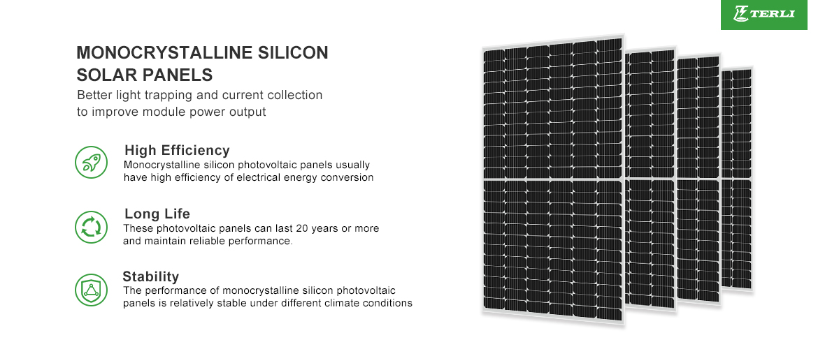 Monocrystalline silicon solar panels advantage