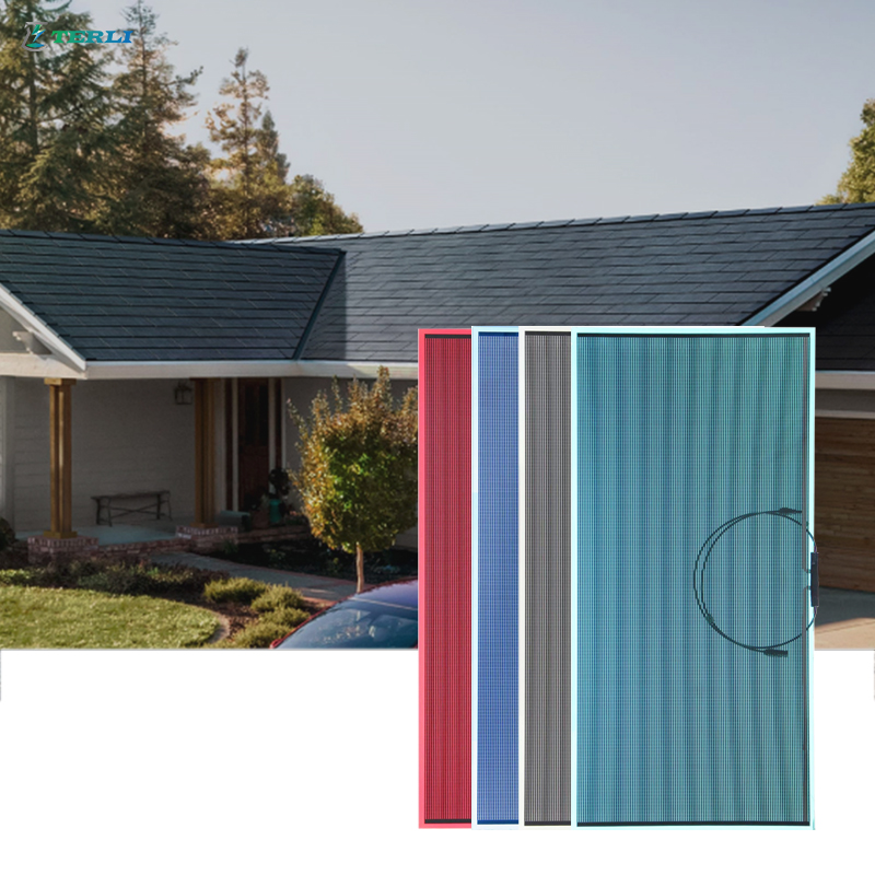 Cadmium Telluride(CdTe) Solar Roof Tiles System Thin Film Solar Glass Roof