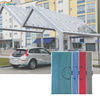 BIPV Carport Solutions Customizable CdTe Solar Glass Shading/Carport