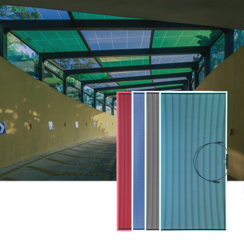 BIPV Carport Solutions Customizable CdTe Solar Glass Shading/Carport