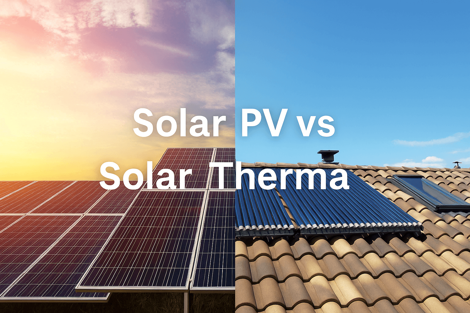 solar pv vs solar thermal