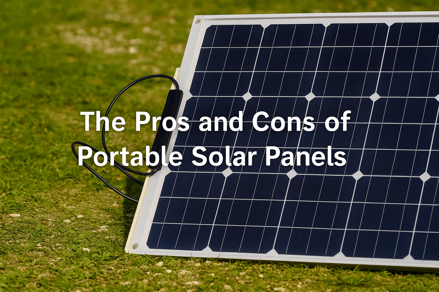 Portable solar photovoltaic panels