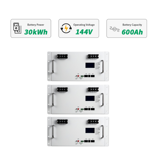 OEM 600ah 30kw Lithium Ion LiFePO4 Battery Cabinet System
