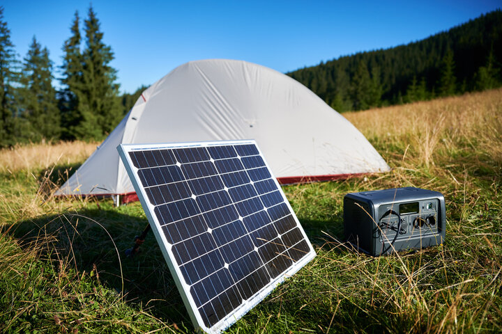 solar panel and portable power station