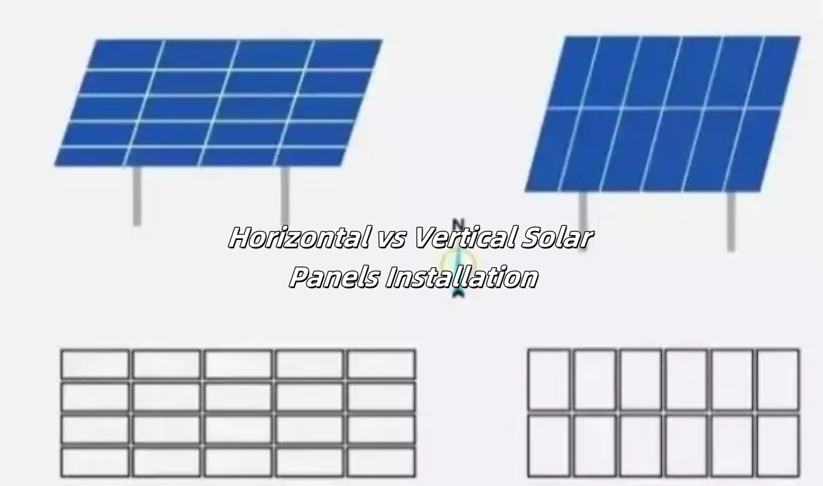 horizontal vs vertical solar panel layout