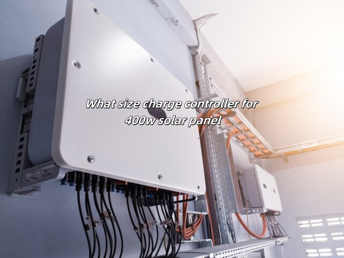 What size charge controller for 400w solar panel