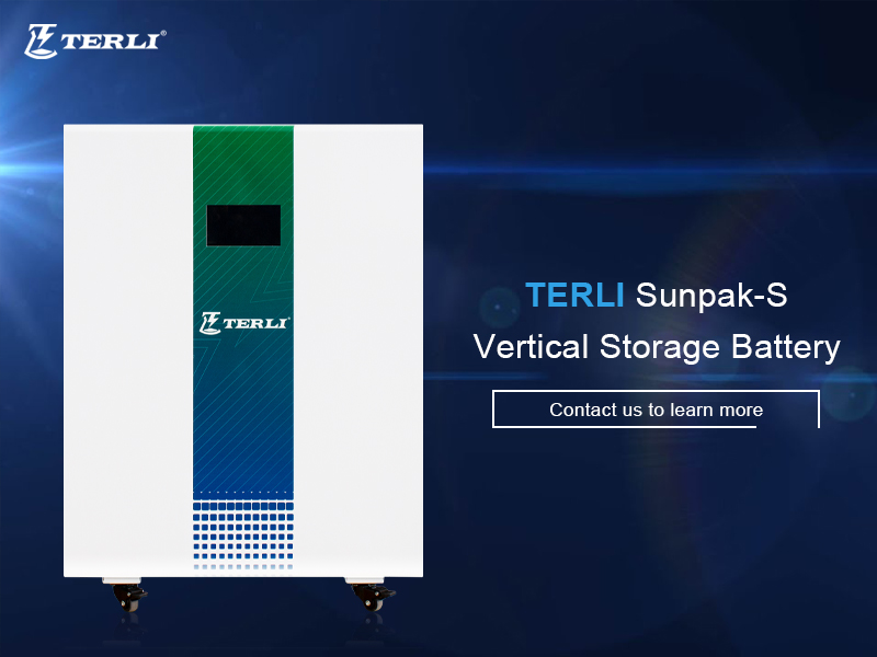 4 - Terlis vertical energy storage battery combines flexibility, portability, and efficiency to meet your homes energy needs