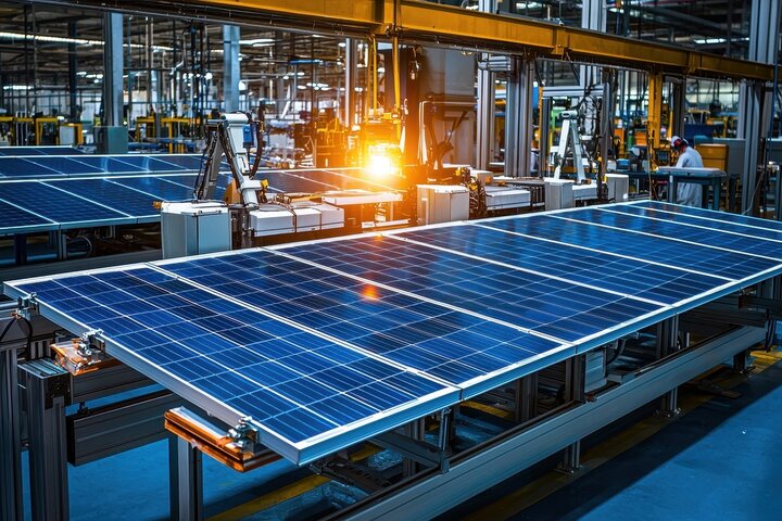 producing solar panels