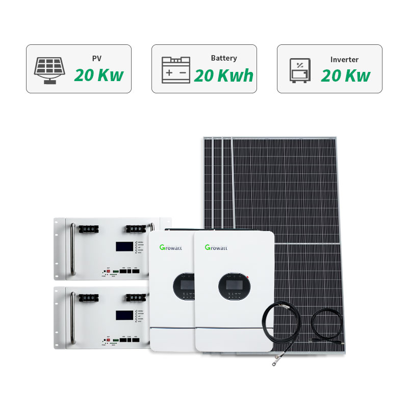 60Kw Renewable 48V Lithium Battery Energy Storage Photovoltaic Panels Kits For Farm