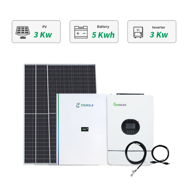 3kw Hybrid Solar Battery Power System Off Grid solar kit