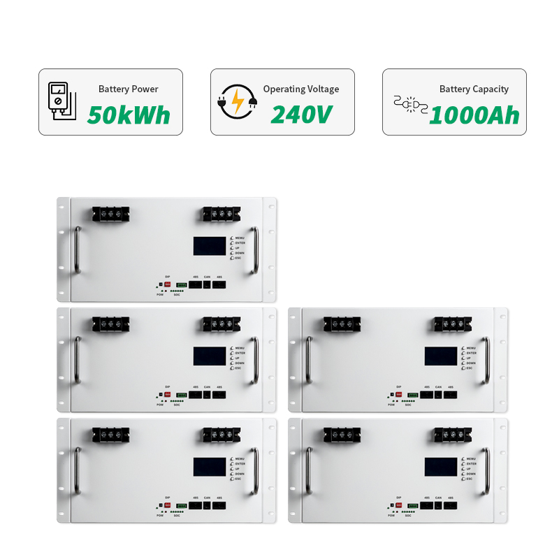 Ess 50kw Lithium Battery 1000ah Rack LiFePO4 Solar Battery