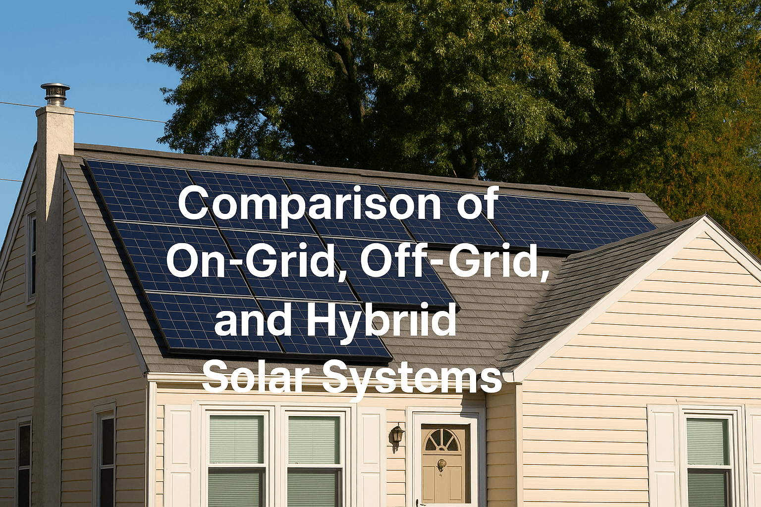 Comparison of On-Grid, Off-Grid, And Hybrid Solar Systems