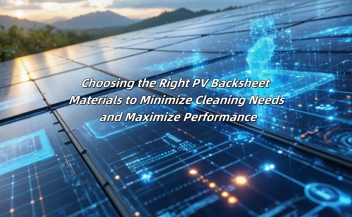 Choosing the Right PV Backsheet Materials to Minimize Cleaning Needs and Maximize Performance
