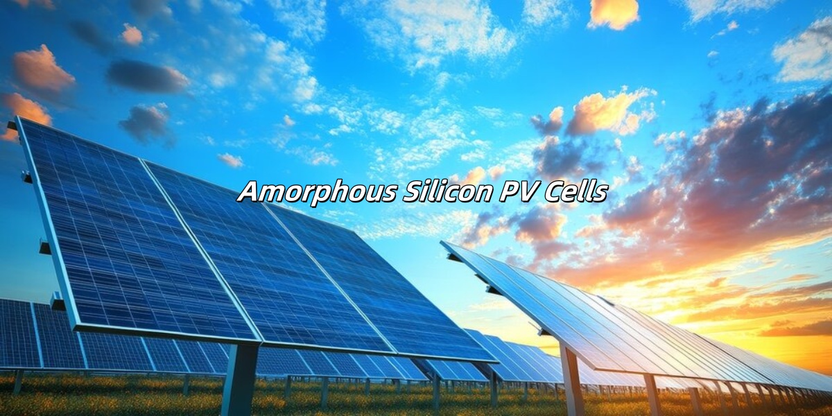 amorphous silicon solar cells - 1