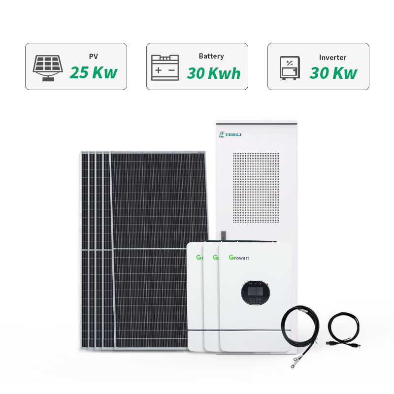 Commercial 100KW Off Grid Tied Solar Lithium Battery Energy System