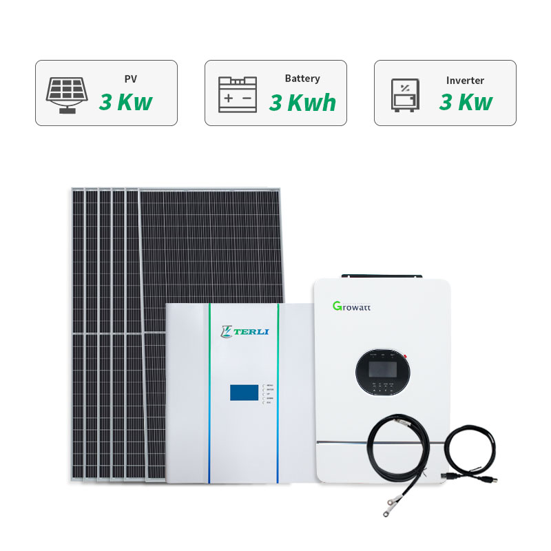 3kw Hybrid Solar Battery Power System Off Grid solar kit