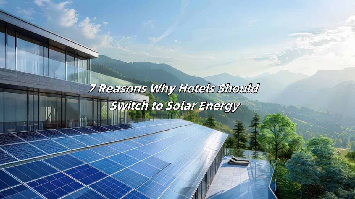 Solar panels on hotel