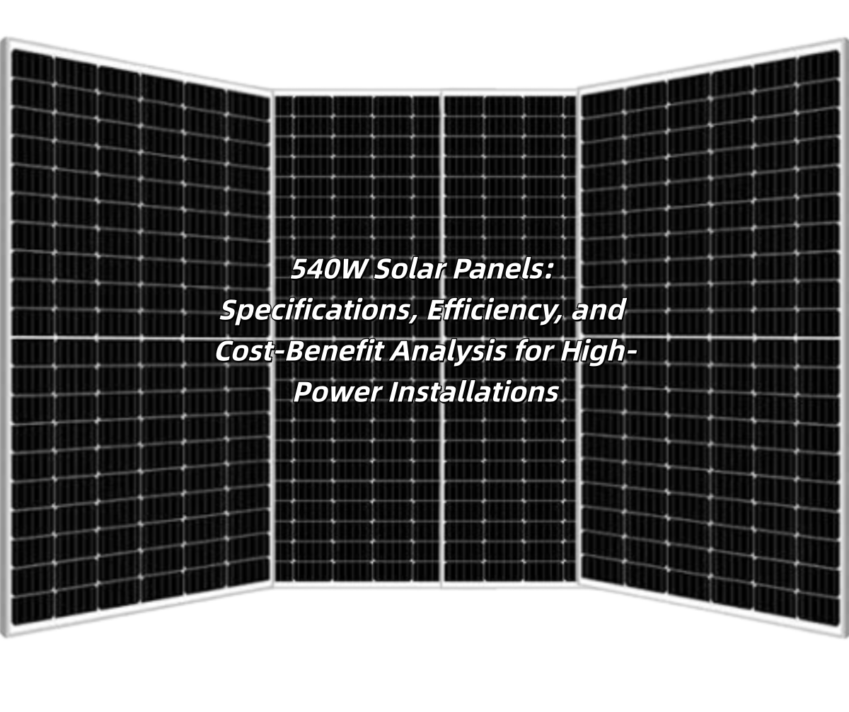 540W Solar Panels: Specifications, Efficiency, and Cost-Benefit Analysis for High-Power Installations