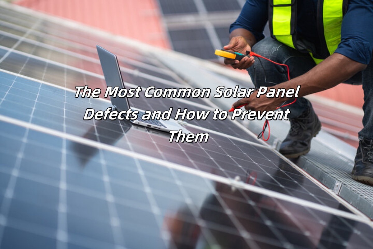 checking solar cell on the roof for maintenance
