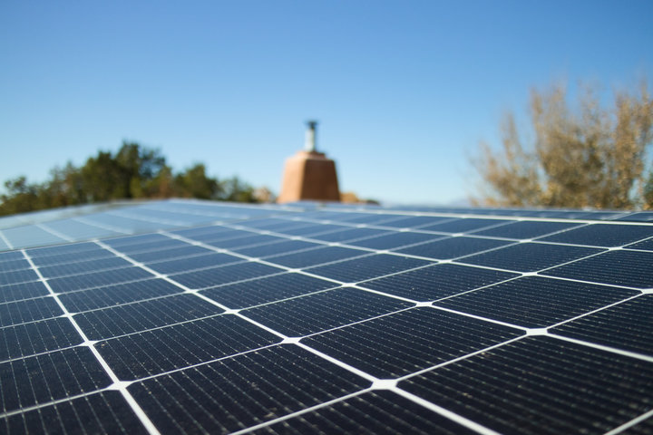 horizontal format solar panel