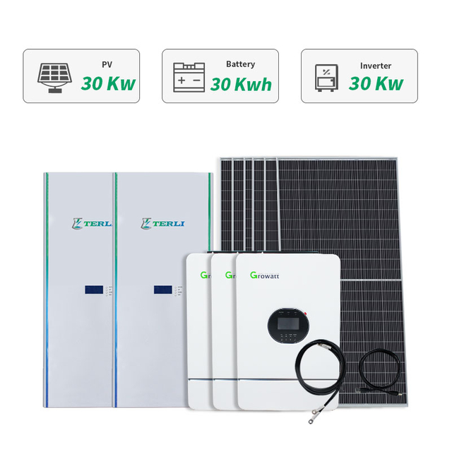 Factory Price 30kw Off Grid Tie PV Solar Power Energy System