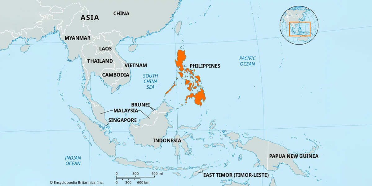 Philippines in the map