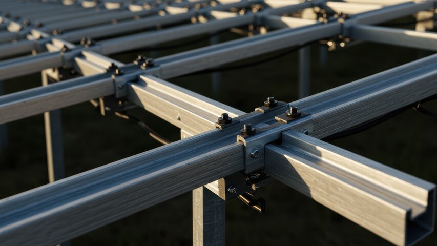 part of solar panel mounting system