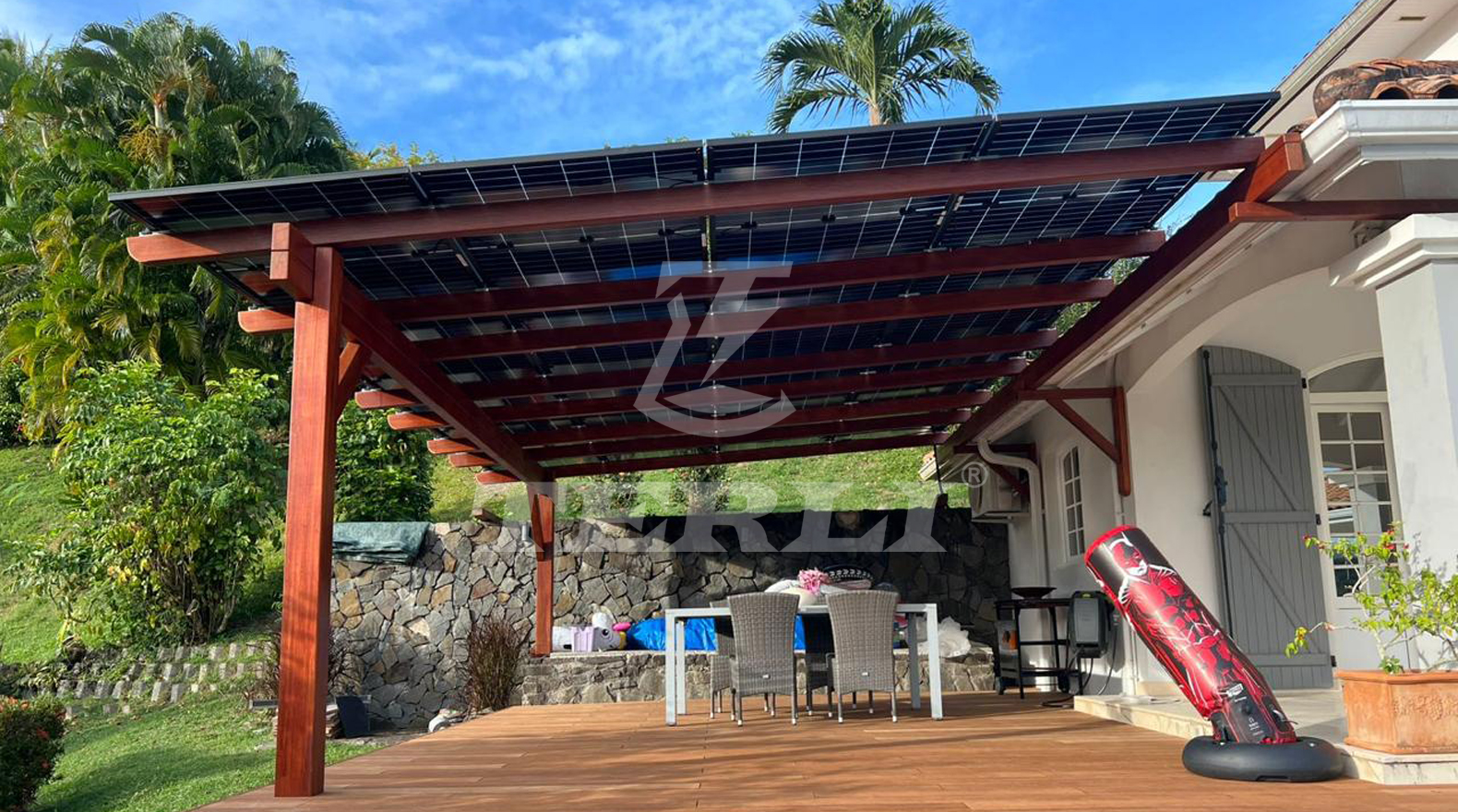 Solar Energy Storage System for Patio