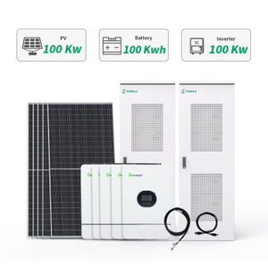 Commercial 100KW Off Grid Tied Solar Lithium Battery Energy System