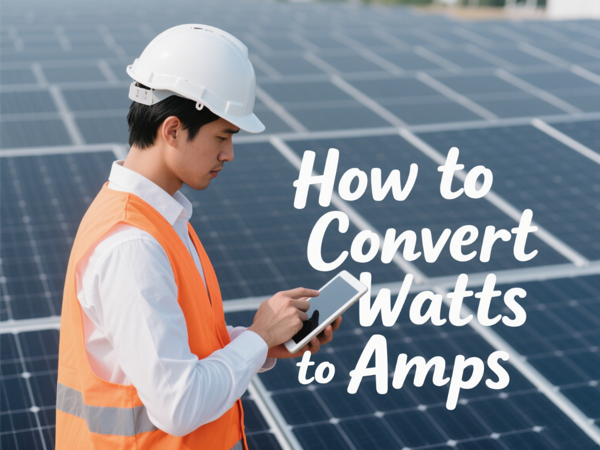 How to convert Watts to Amps