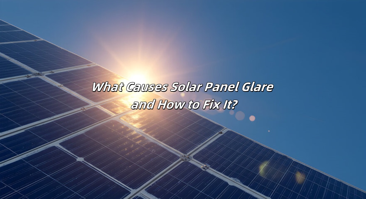 Sun Glare on Solar Panels