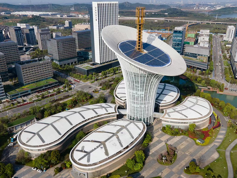 1 - Inspired by the Calla Lily, symbolizing the flower of Wuhans new energy, it serves as the iconic structure of the future technology city in Wuhan