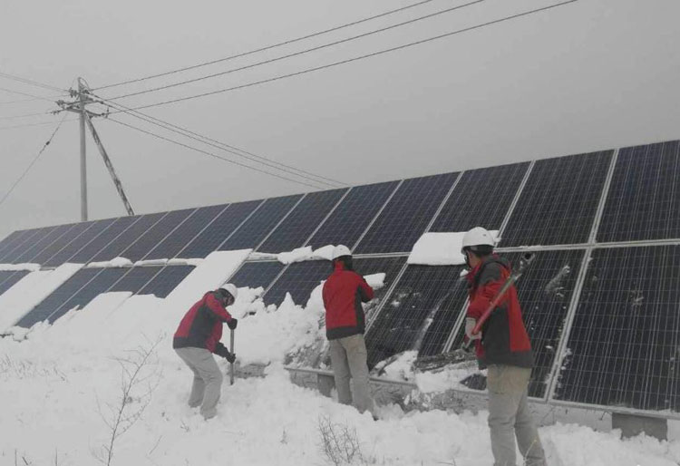 Snow Covering Treatment of PV Modules