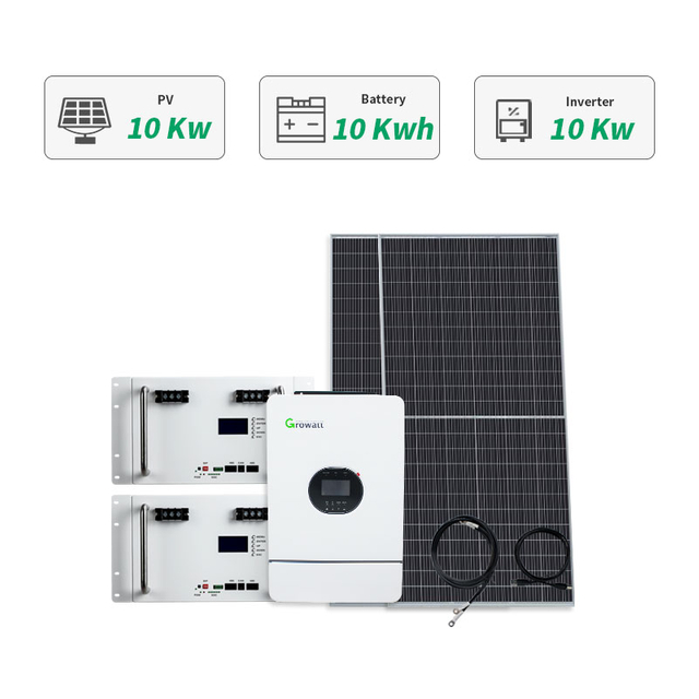 Wholesale Hybrid Solar Power Home 10kw Photovoltaic Kit Solar Panel System