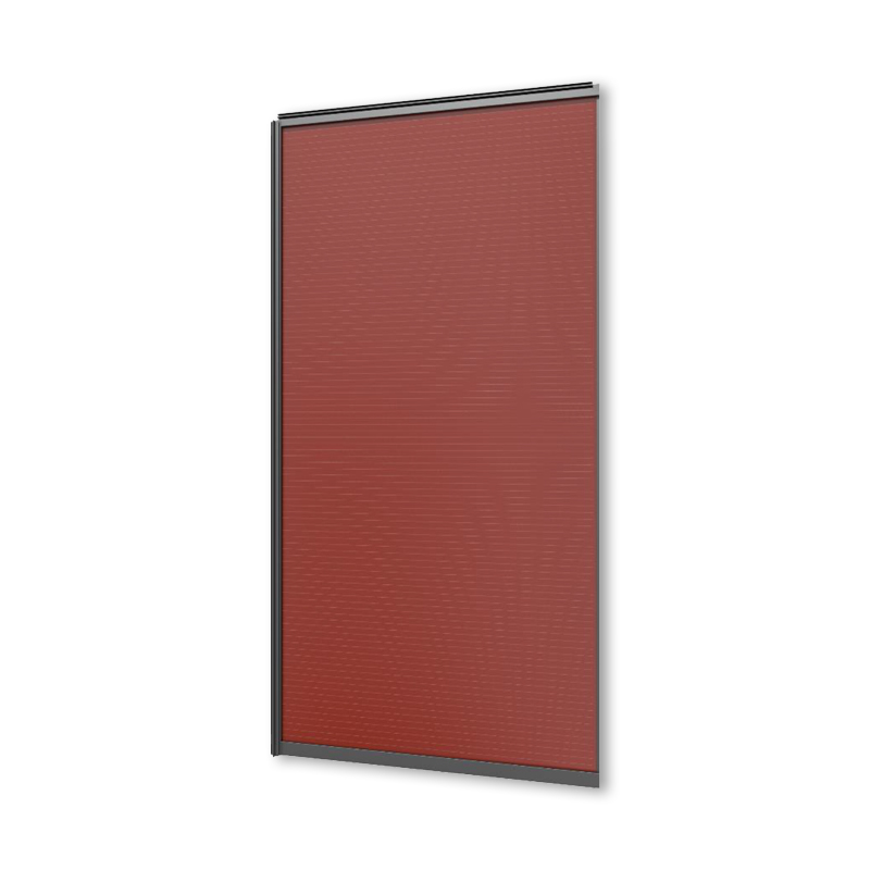 red solar roof tiles