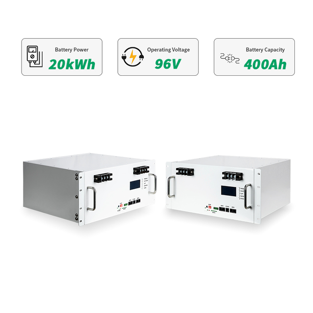 96V 20kw Solar Storage LiFePO4 Battery System